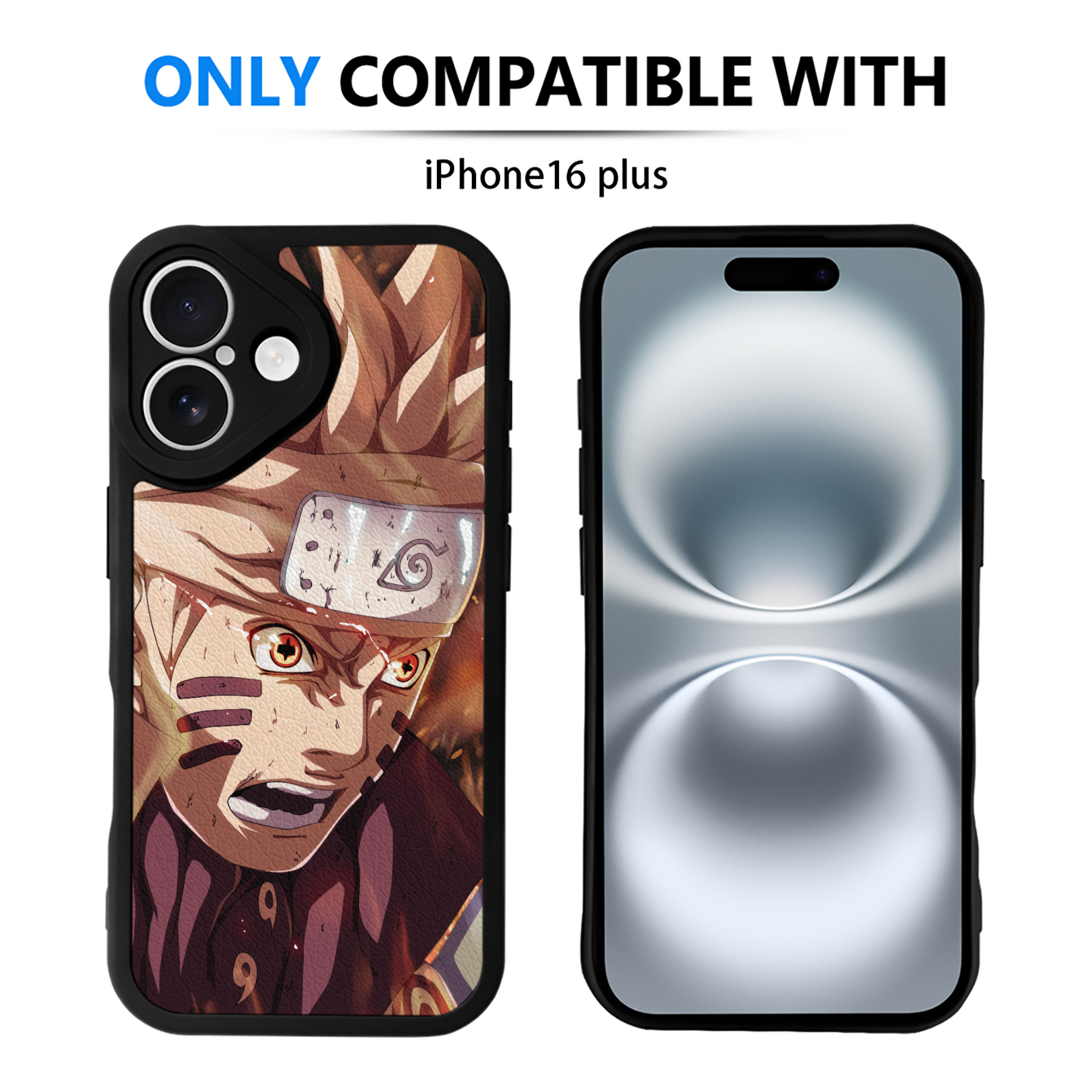 （画像用） NARUTO -ナルト- NARUTO -ナルト- 疾風伝 【iPhone 16シリーズ対応】シリコンスマホケース（レザー調） 材質：シリコン
